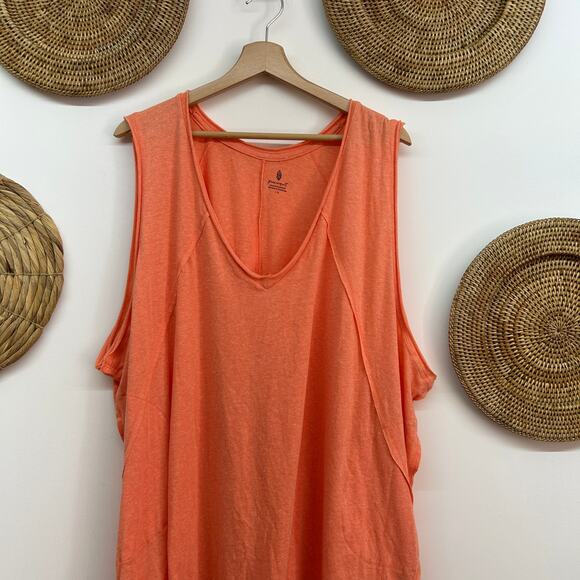 Free People Movement Oversized Long Tank Top Workout Activewear Athleisure Large - Picture 4 of 8